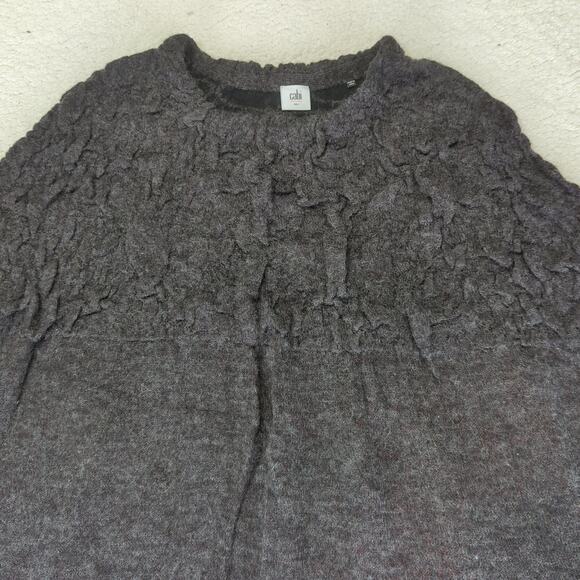 Cabi Waverly Poncho Knit Oversized 3124 Gray Sweater Women's Size Small - Picture 3 of 6
